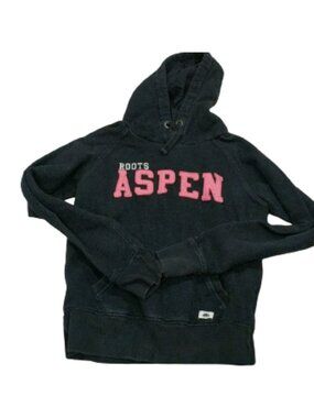 Roots black heathered aspen hoodie